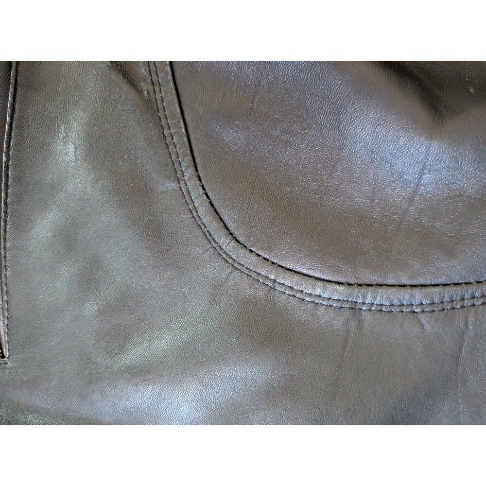 Leather BDSM Shorts Zip Around Full Access Black XL Gay Soft Lined Folsom St - Picture 11 of 14